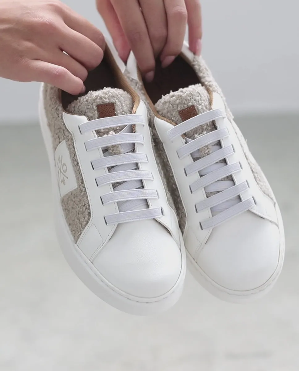 Zapatilla Macera Borreguillo Beige